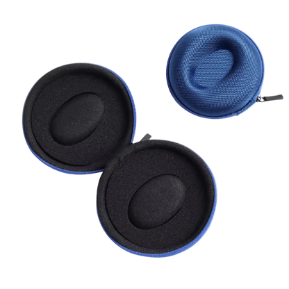 Custodia da viaggio per orologi The Orbit di Tempo Celeste, colore blu navy, vista frontale.