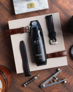 ChronoLeatherPen Tempo Celeste